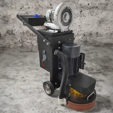 4head Chassis 220V Cement Epoxy Floor Grinder Ground Polisher w/dust Suction Fan