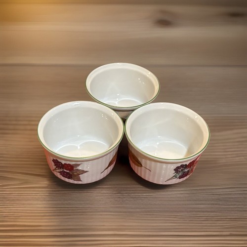 Vtg Royal Worcester Evesham Vale Fine Porcelain - Ramekin - Set of 3