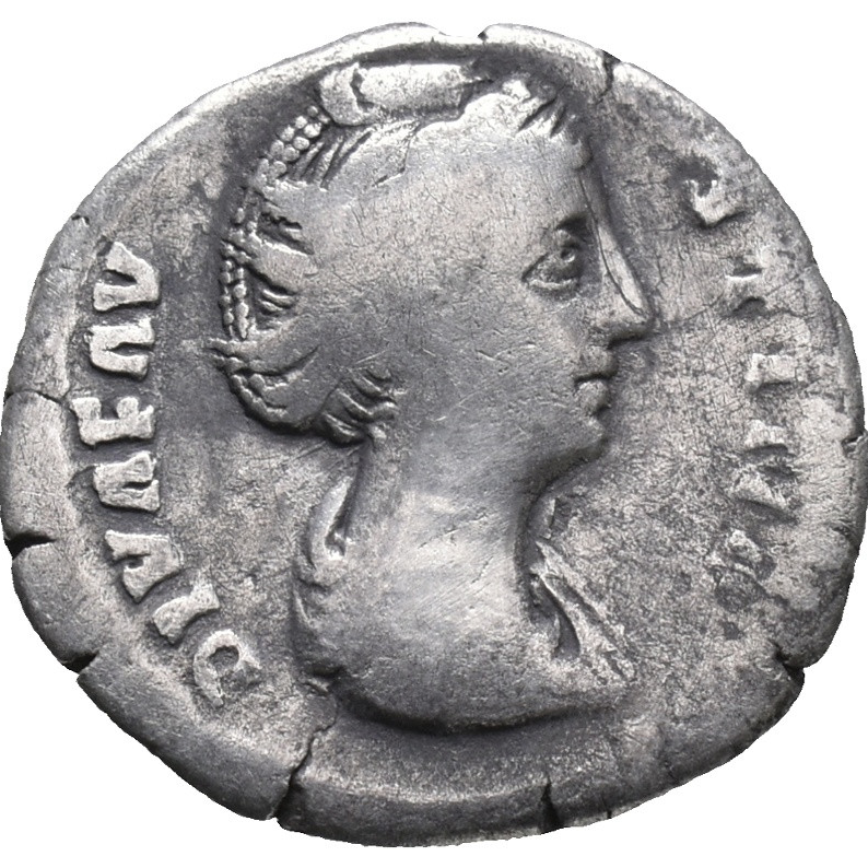 Roman Silver Denarius - Rome 146-161 AD - Antoninus Pius - Fortuna - Picture 2 of 4