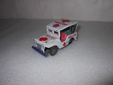 Pennytoy Japan ABULANCE Jeep USA  ca.10 x 5 cm bespielter Zustand