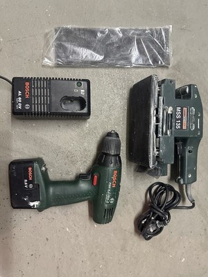 Bosch PSR 9,6 VES-2 Akku-Bohrschrauber.+ Craft MSS 135 Schwingschleifer