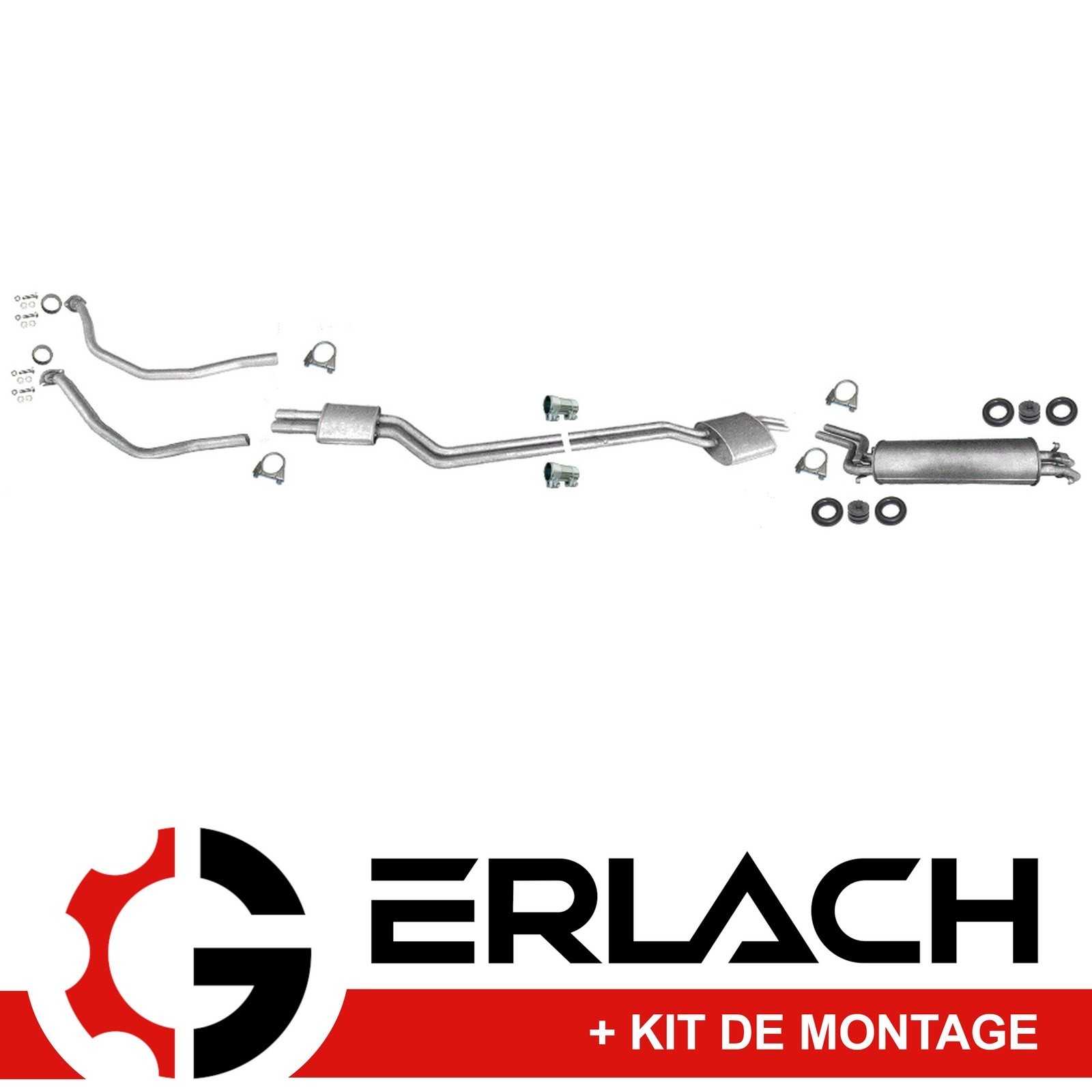 Silencieux d'échappement haut de gamme pour Mercedes W123 280 E ajustement parfait 7681