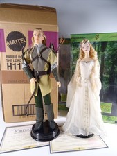 2 Barbie Collector Dolls Lord of the Rings Legolas und Galadriel Mattel  (20477)