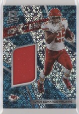 2020 Spectra Next Era Relics Neon Blue Prizm 52/75 Clyde Edwards-Helaire 4t6