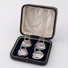 Sterling Silver Menu Holders Birmingham 1911