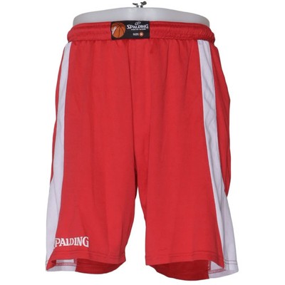 Spalding, Basketball Shorts, Größe: M, Rot/Weiß, Polyester, Herren #dtC