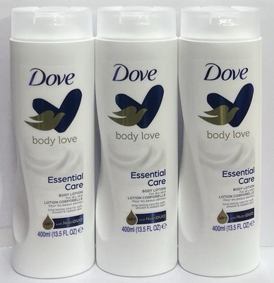 3 Pcs Dove Body Love Essential Care Body Lotion For Dry Skin 400ml Each