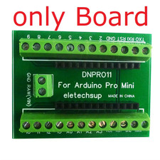 The Module of DIN Rail Mount Screw Terminal Block Adapter for Arduino Pro Mini B