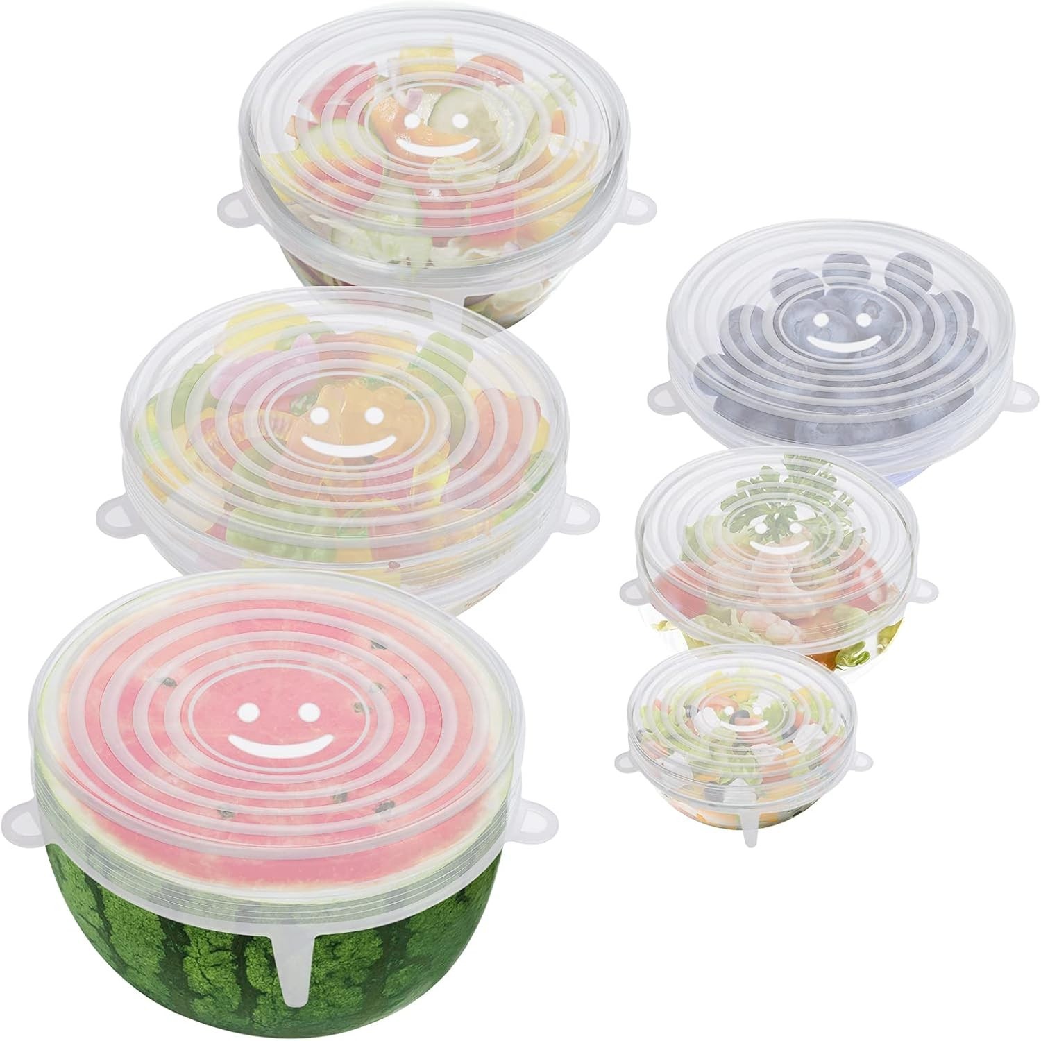 Silicone Stretch Lids (Set of 6)