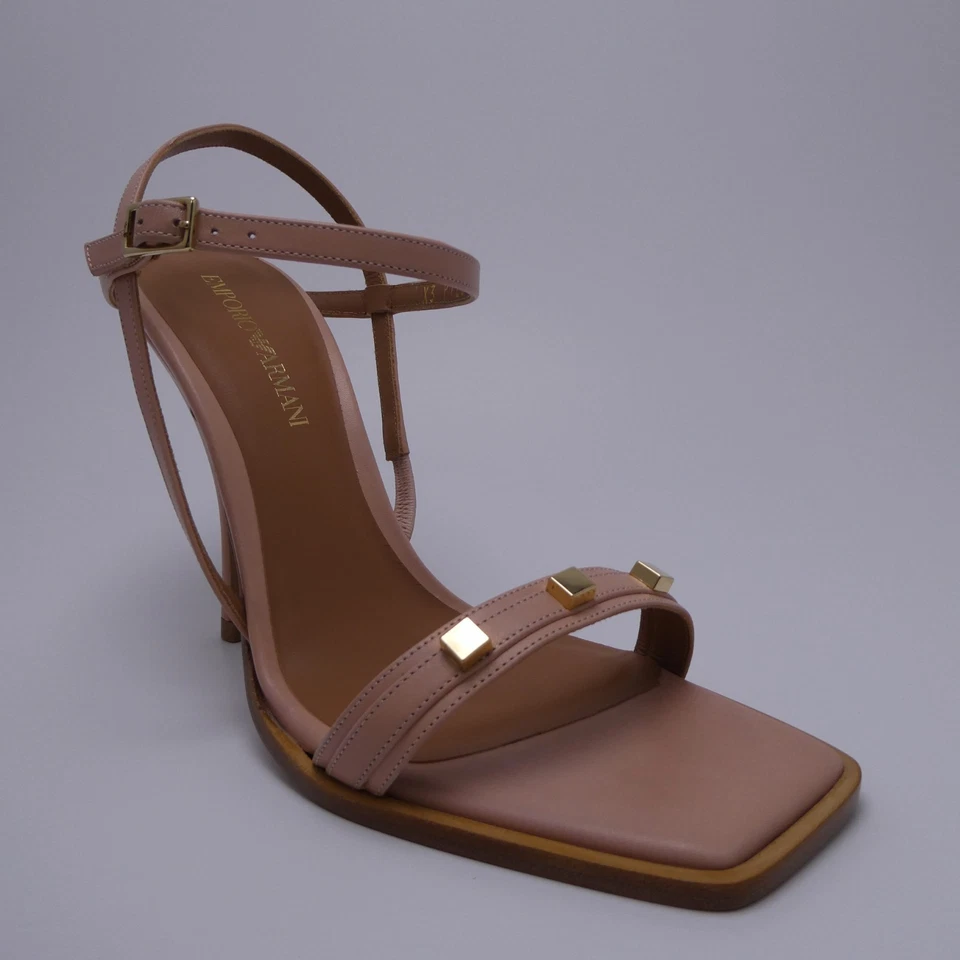 Sandalias de Tacón Emporio Armani 4.5" Rosa Rosa y Oro X3 P720 Talla US 7 - EU 37.5 Foto 2 de 4