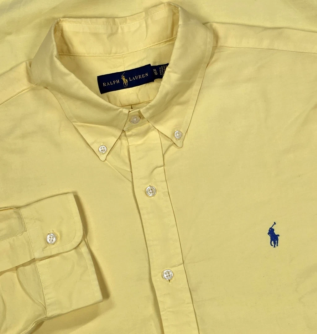 90s Polo by Ralph Lauren 長袖シャツ イエロー XL Polo Ralph Lauren Yellow Size XL Shirts for Men for sale | eBay