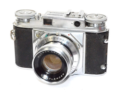 Voigtlander Prominent Camera w/Ultron 50mm f/2 Lens Near MINT Condition