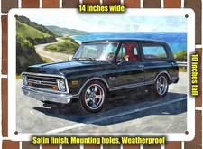 Metal Sign - 1972 Chevrolet Blazer 4 Watercolor - 10x14