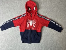 Marvel Spiderman Hooded Zip Front Sweatshirt Kid Size 5