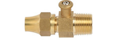LPG 6160672 ADAPTOR BRASS 3/8x5/16 M SAE w NUT