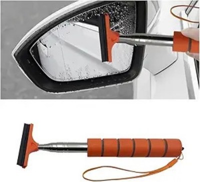 Retractable Car Rearview Mirror Wiper and Glass Squeegee with Telescopic Long Ro