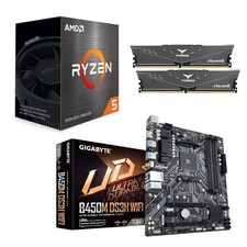 AMD Ryzen 5 5500 Gigabyte B450M DS3H WiFi T-FORCE 16GB DDR4 RAM BUNDLE