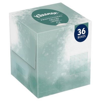 Kleenex Professional Naturals Facial Tissue Bulk 21272 2-Ply White Upright Cube