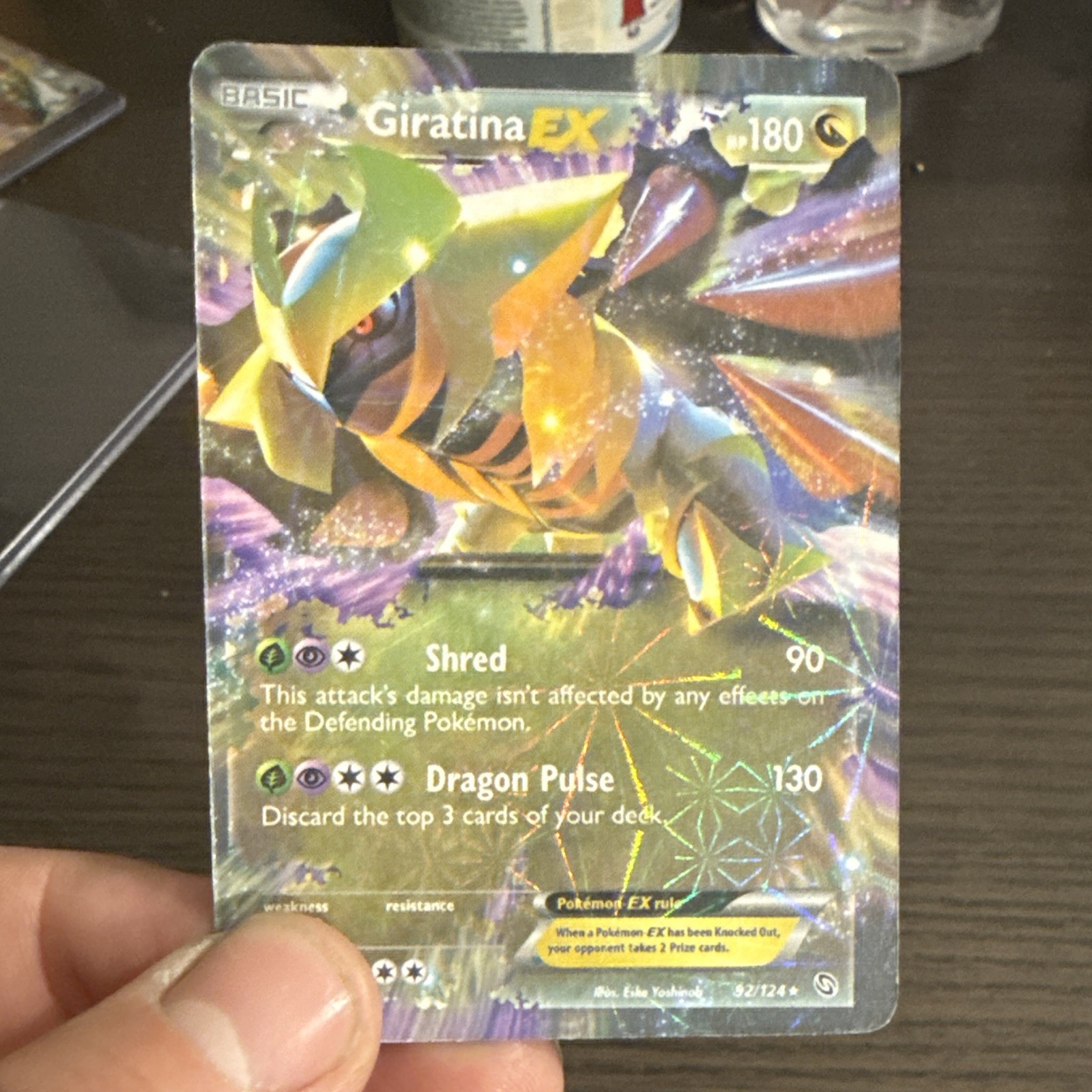 Pokemon TCG Giratina EX 92/124 Dragons Exalted Holo Ultra Rare English 2012