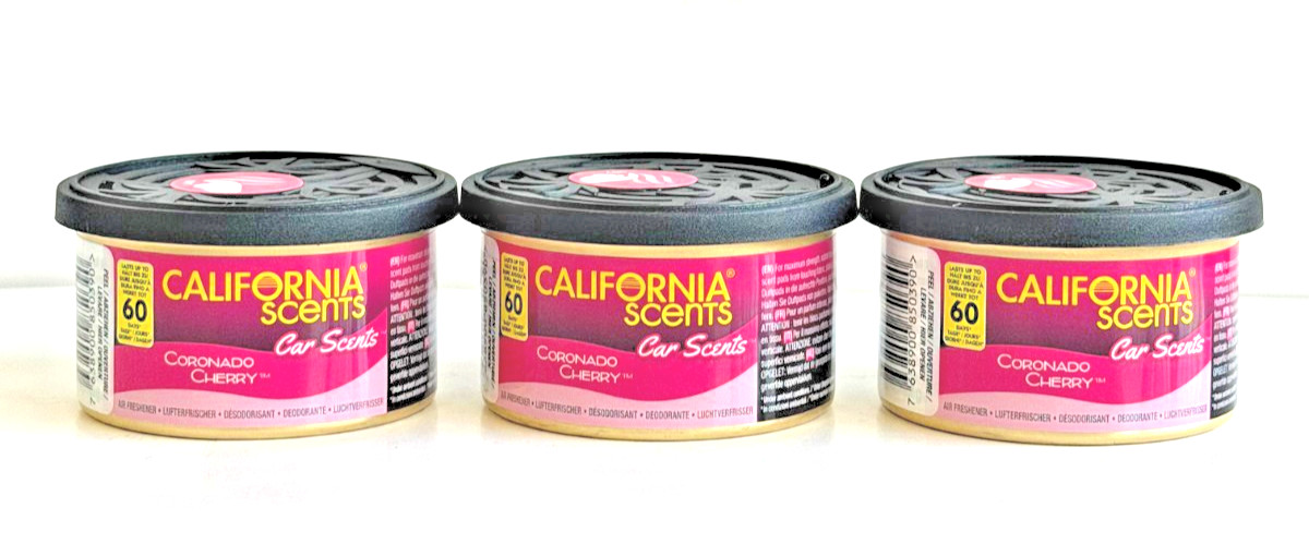 4 x California Scents Coronado Cherry Car Air Freshener Can- lasts up to 60 days - Image 5