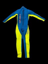 Vintage O'NEILL Blue Green 3/2 MM Full Wetsuit Men's Size Small Threat USA Made