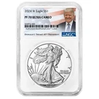 2024-W Proof $1 American Silver Eagle NGC PF70UC Trump Label