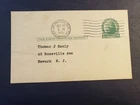 RADIO STATION KNX, HOLLYWOOD, LA, CALIF 1935 Signed Postal Card w/ Note