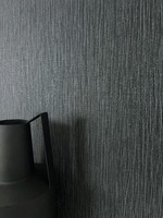 Newroom Vliestapete Schwarz Struktur Modern Glamour Glanz Wohnzimmer Elegant