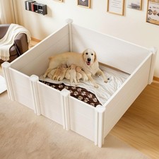 Whelping Box for Large Breed Dogs Whelping Box for Puppies PVC Puppy Playpen