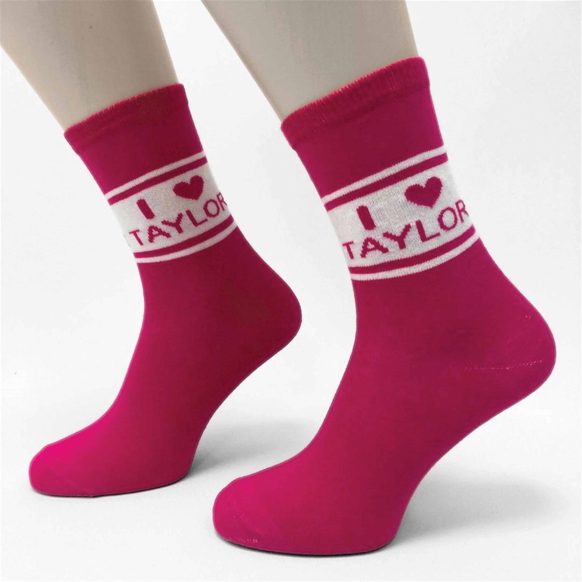 I Heart Taylor Socks - Size 4 - 8, Socks, Entertainment, Gift