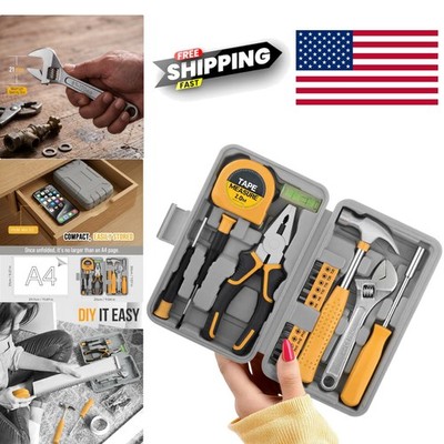 Mini Tool Kit 20PCS Compact Household Set with Hammer Pliers and Screwdrivers