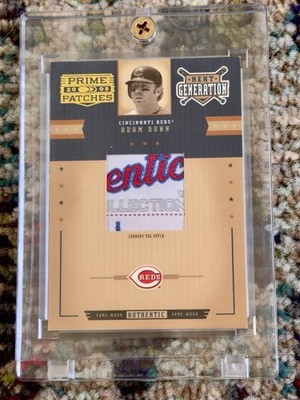 2005 Donruss Prime Patches Next Generation Adam Dunn Laundry Tag Relic /15 #NG-4