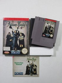 THE ADDAMS FAMILY NINTENDO NES PAL-B FRA (COMPLETE - BOX DAMAGED)