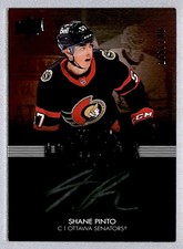 Shane Pinto 2021-22 UD Black Lustrous Rookie Auto /199 #LRS-SP *ML* Ottawa