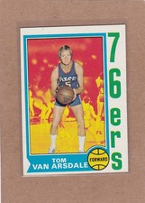 1974-75 TOPPS BASKETBALL TOM VAN ARSDALE #20 76ERS EX+ *A43093