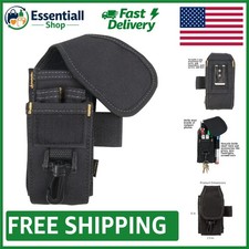 Compact 5-Pocket Tool Holder with Flashlight Sleeve - Ideal for Professionals