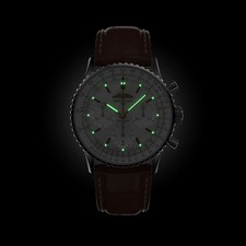 Breitling Navitimer B01 Chronograph 41 Silver Dial Brown Alligator AB0139211G1P1 5