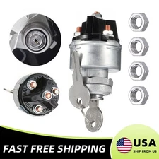 Universal Ignition Key Starter Switch With 2 Keys Fit For Car Tractor 4 Position