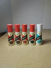 5 Vintage Johnson's Self Shining Shoe Polish Bottles - brown, Black, White, Oxbl