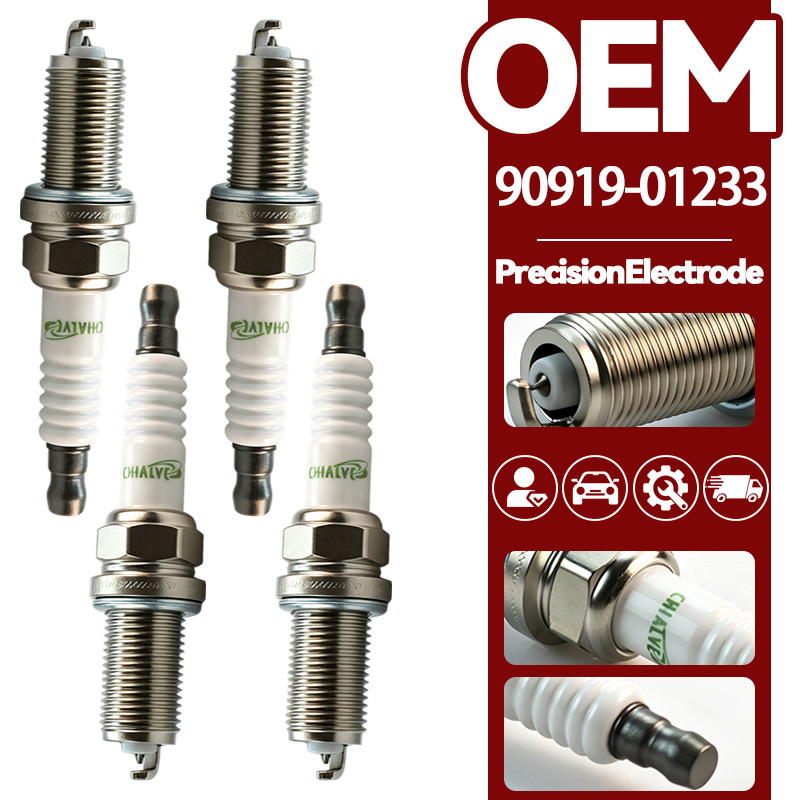4PCS SK16HR11 Iridium Spark Plug 90919-01233 For Toyota Camry Highlander Lexus