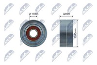 Original NTY Spannrolle Keilrippenriemen RNK-ME-060 FüR Mercedes-Benz