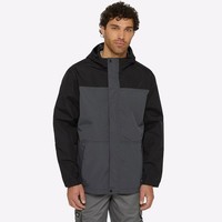 Dickies Wasserdichte Herren Premium Designer Mode Regenjacke Grau