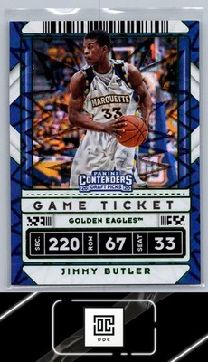 2020 Panini Contenders Draft Picks #32 Jimmy Butler Game Ticket Green Explosion