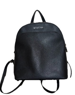 Michael Kors Emmy Black Saffiano Leather Backpack