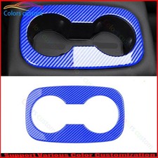 Cubierta de vaso de agua trasero de fibra de carbono azul para Chevrolet Trax 23-25