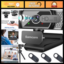 1080P HD Webcam with Microphone for PC, Laptop  Gaming - AutoFocus, Noise Reduc