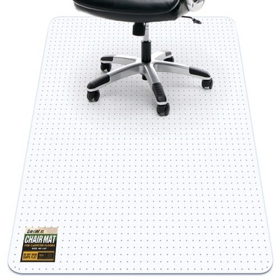 BesWin Office Chair Mat for Carpet, 32'' x 48'' Heavy Duty Hard Computer Desk C...