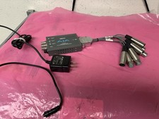 AJA HD10AM HD/SD-SDI 8-Ch AES Audio Embedder / Disembedder w breakout cable PS