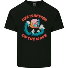 Camiseta de algodón ligero Wakeboarder deportes acuáticos wakeboard para hombre