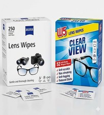 Lens wipes - Zeiss (pack of 250),Optical Glasses Cleaning Phone Screen, Camera